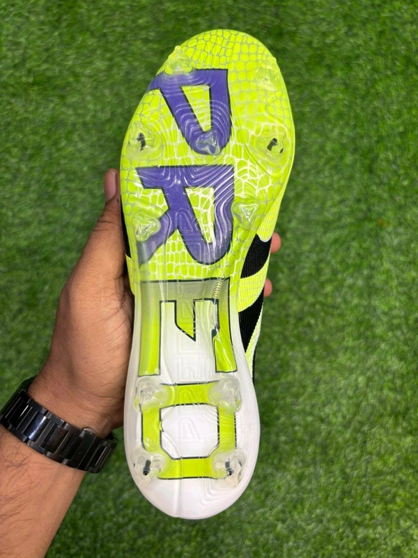 Predator Elite White And Green Low-top FG Without Lace  - 6