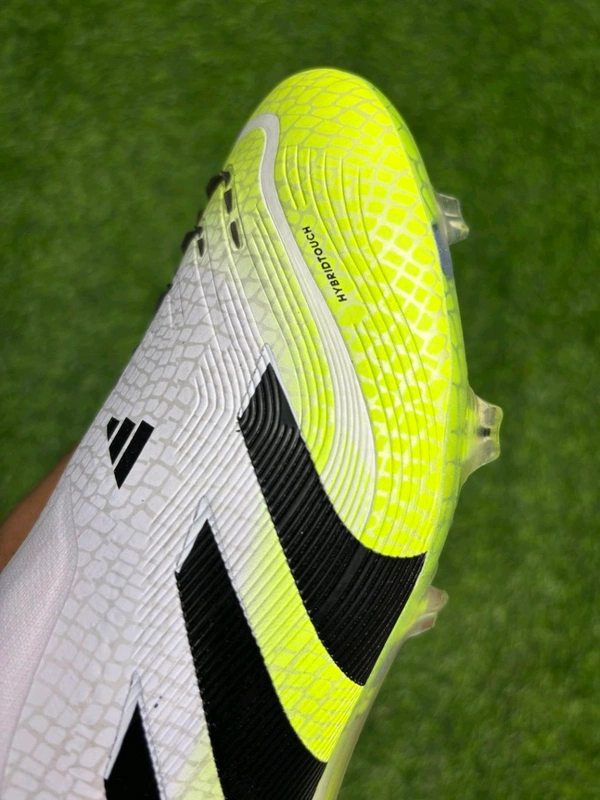 Predator Elite White And Green Low-top FG Without Lace  - 6