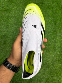 Predator Elite White And Green Low-top FG Without Lace  - 10.5