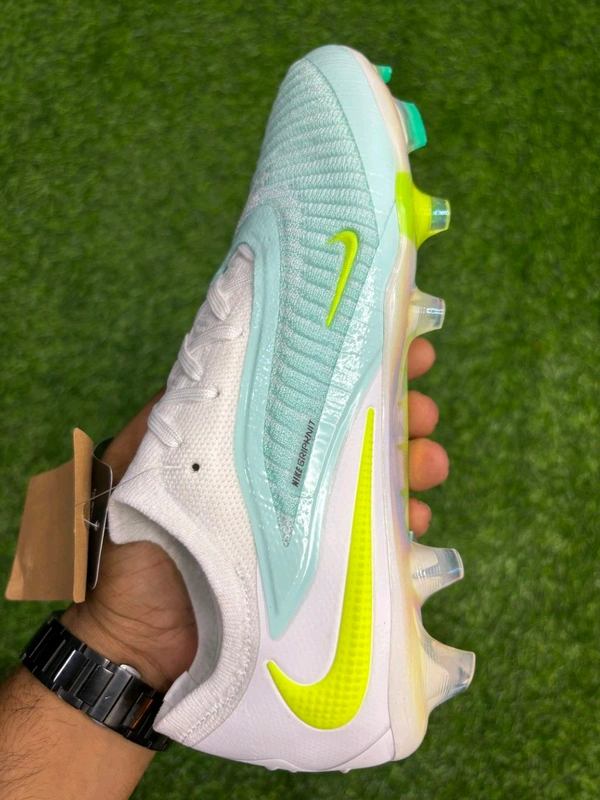 Phantom 6 Luna III Elite White Sky-blue Low-top FG With Lace - 9