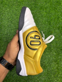 Total 90 III Futsal 5 White And Gold Colour With Lace - 7.5