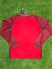 Retro Portugal 2016 Home Long Sleeve Jersey  - XL
