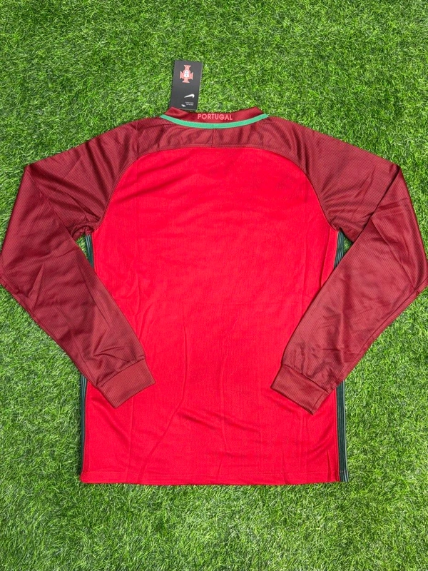 Retro Portugal 2016 Home Long Sleeve Jersey  - XL