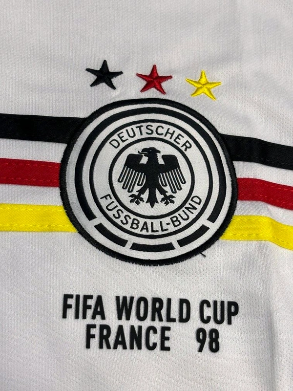 Retro Germany 1998/99 Home Kit Half Sleeve  - M