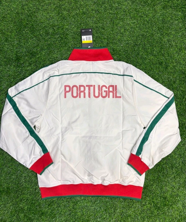 Portugal National Football Team White Colour Windbreaker  - M