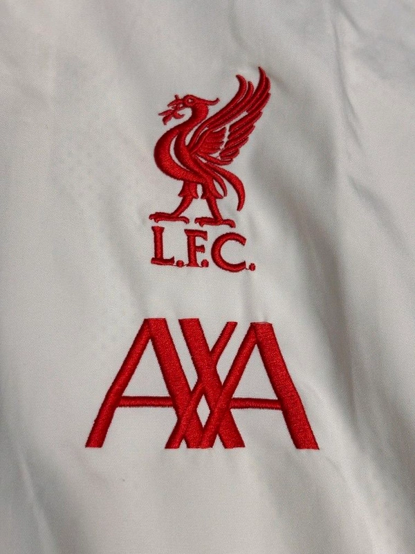 Liverpool FC White And Black Colour Windbreaker  - S
