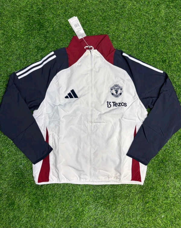 Manchester United White Colour Windbreaker  - S
