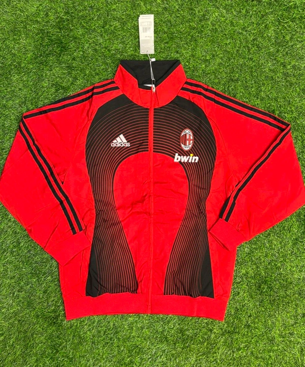 AC Milan Red And Black Colour Windbreaker  - M