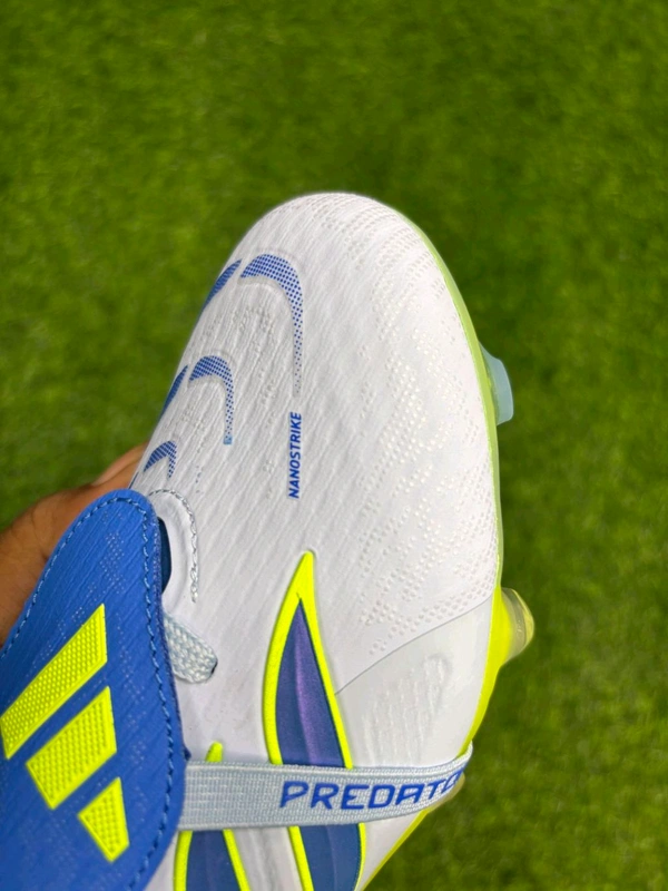 Predator Foldover Elite Green Blue Colour FG With Lace  - 9