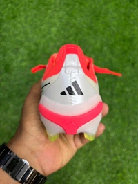 Predator Foldover Elite Red And White Colour FG With Lace  - 6