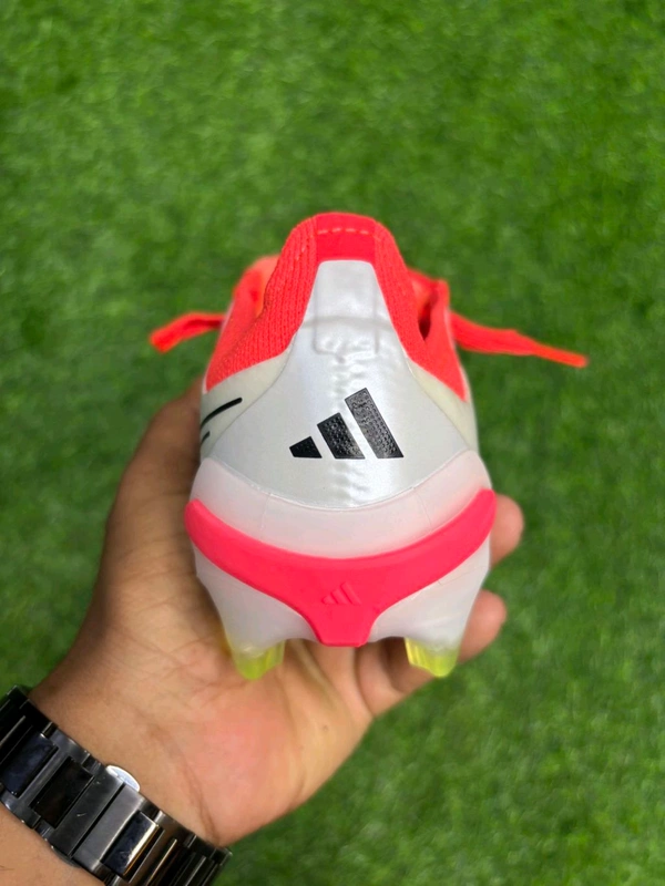 Predator Foldover Elite Red And White Colour FG With Lace  - 6