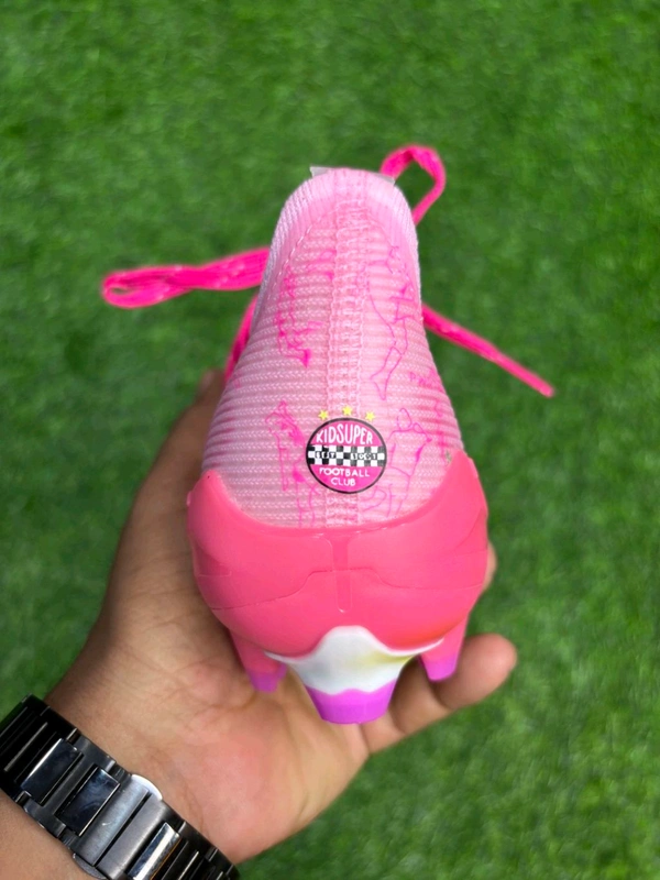 Ultra Ultimate Baby Pink Colour FG Low-top With Lace  - 6