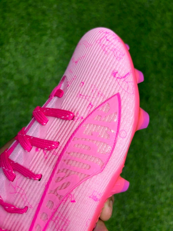 Ultra Ultimate Baby Pink Colour FG Low-top With Lace  - 7.5