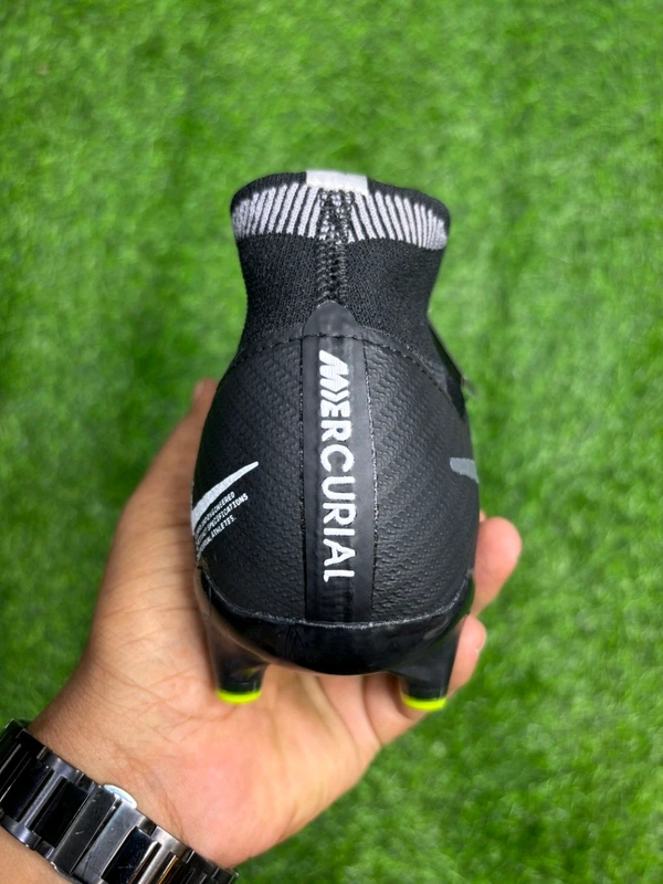 Mercurial Superfly 9 High-top FG/AG Black Colour  - 7.5