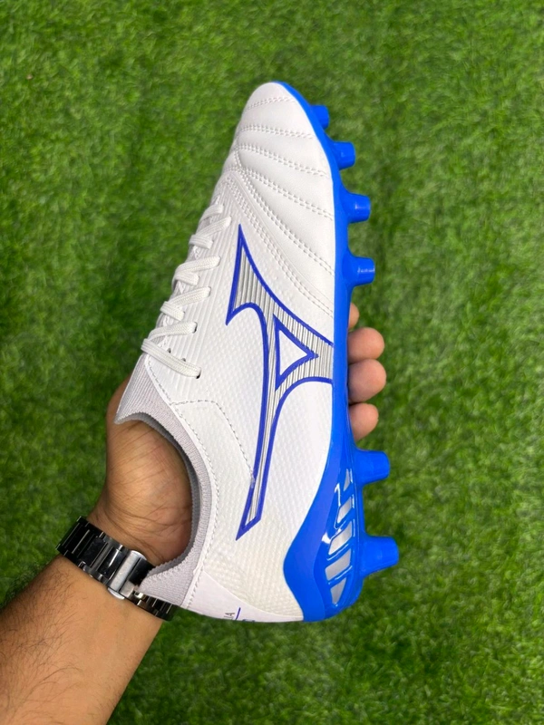 Mizuno Neo White And Blue Low-top FG With Lace - 7.5