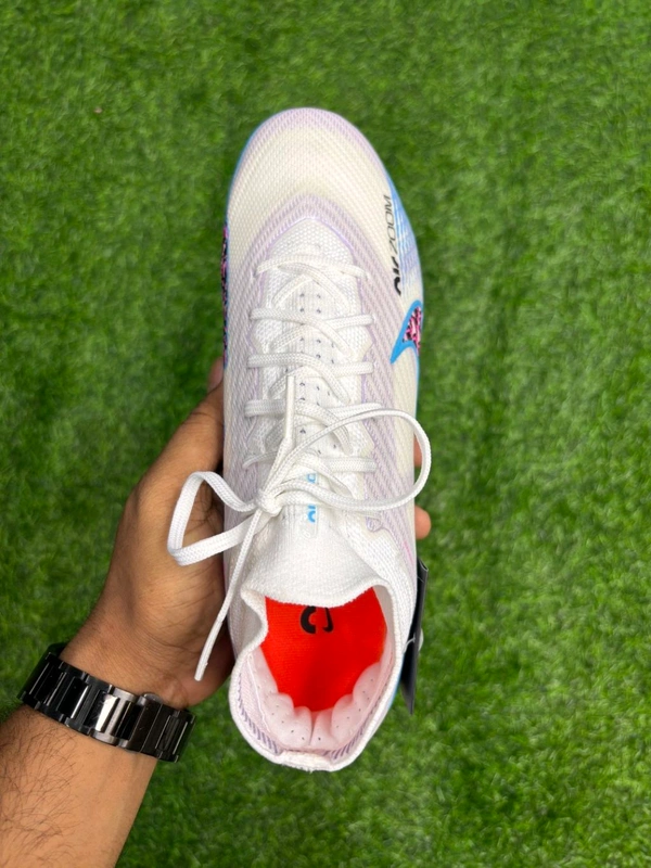 Mercurial Superfly 9 High-top FG/AG White Colour  - 7.5