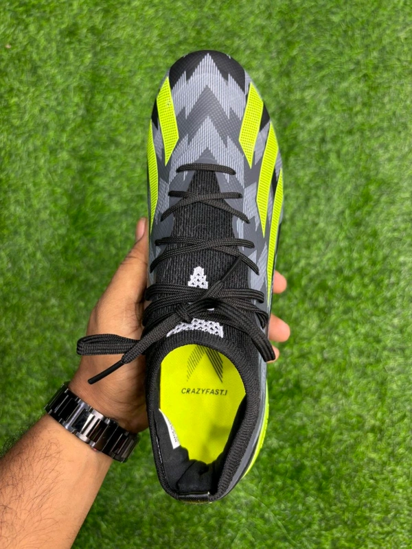 CrazyFast Black Green Colour Low-top FG  - 8