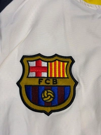 FC Barcelona White Colour Windbreaker Jacket  - M