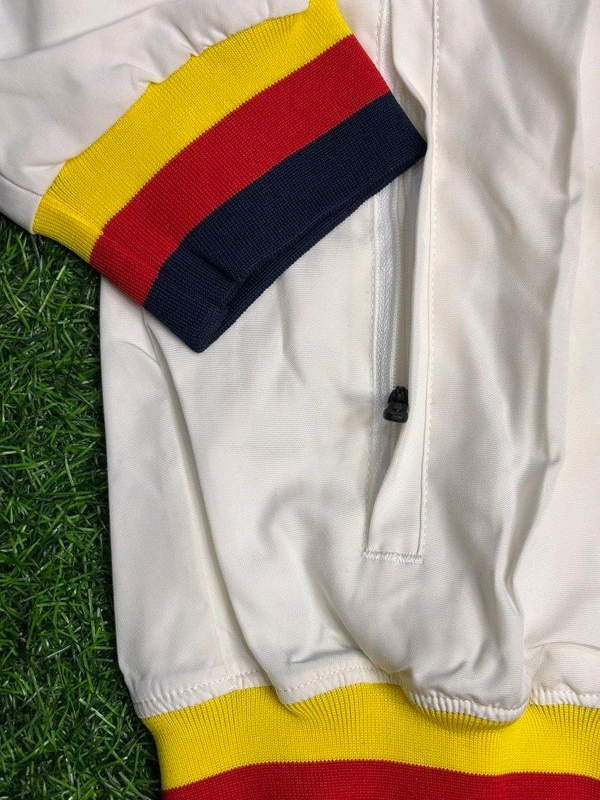 FC Barcelona White Colour Windbreaker Jacket  - L