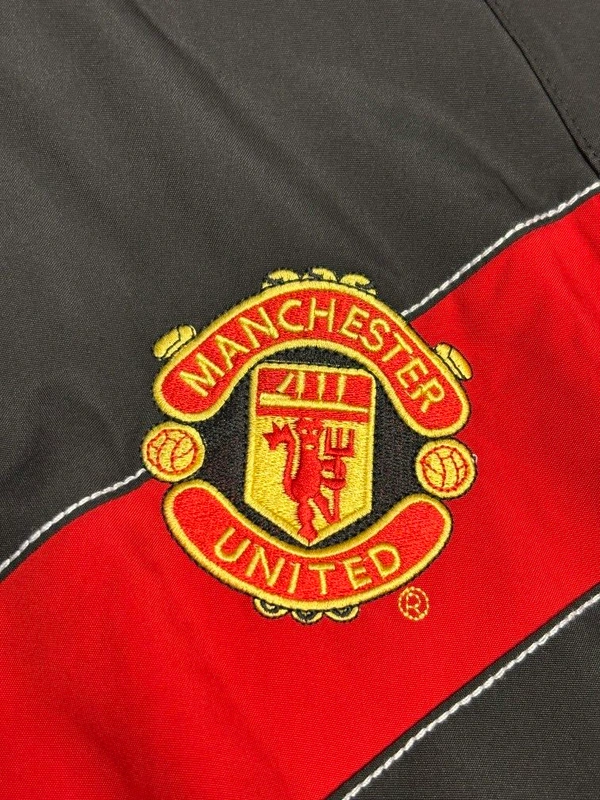 Manchester United Black And Red Colour Windbreaker Jacket  - L