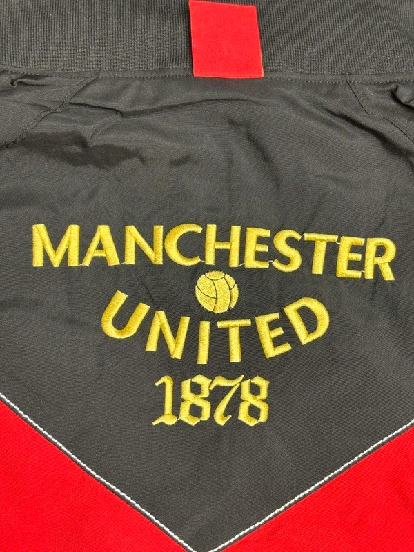 Manchester United Black And Red Colour Windbreaker Jacket  - XL