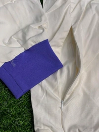 Madrid White And Purple Colour Windbreaker Jacket - L