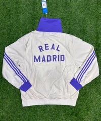 Madrid White And Purple Colour Windbreaker Jacket - L