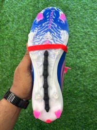 Predator Elite Foldover Blue And Pink Colour FG With Lace - 6