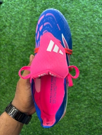 Predator Elite Foldover Blue And Pink Colour FG With Lace - 8
