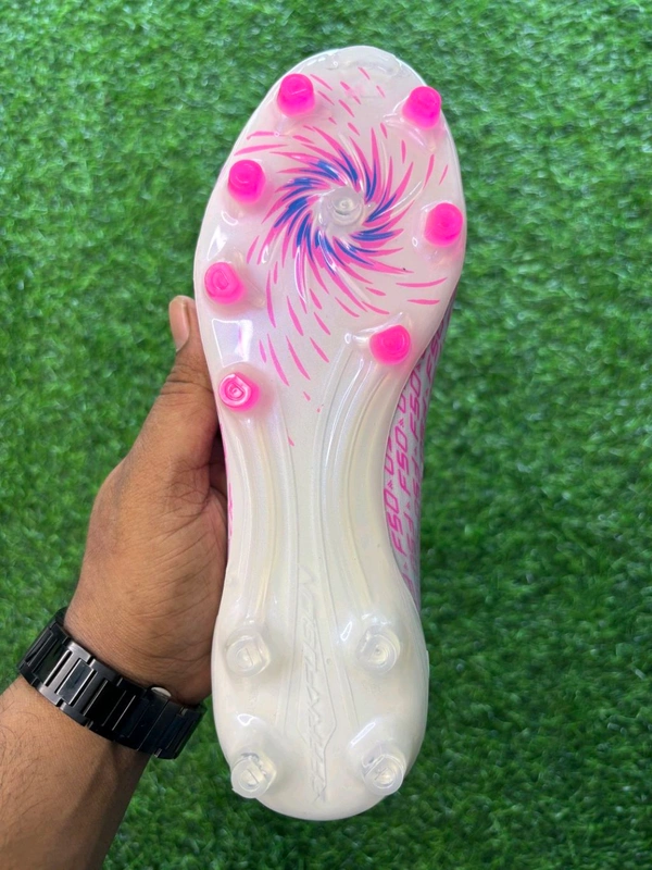 F50 Elite White And Pink Colour FG Without Lace - 6.5