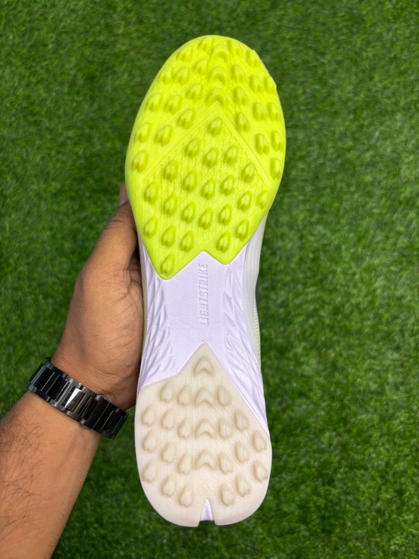 F50 Elite White And Light Green Colour AG/Turf With Lace - 9.5