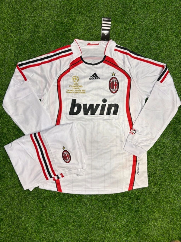 Retro AC Milan 2006-07 Away Kit Fan Edition Full Sleeve With Short - XL