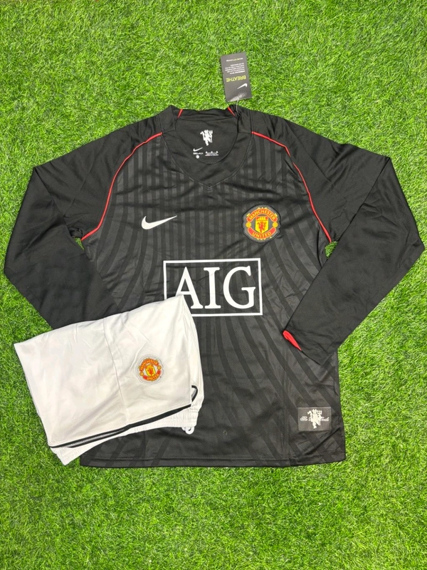 Retro Manchester United 2008 Away Fan Edition Full Sleeve With Short  - S