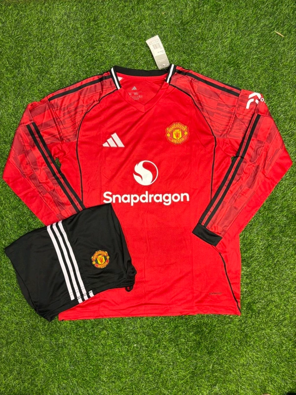 Manchester United 25/26 Home Kit Fan Edition Full Sleeve With Short - XL