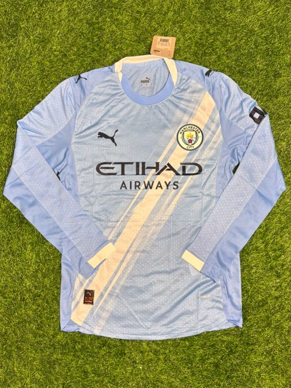 Manchester City 25/26 Home Kit Player Edition Full Sleeve  - XXL