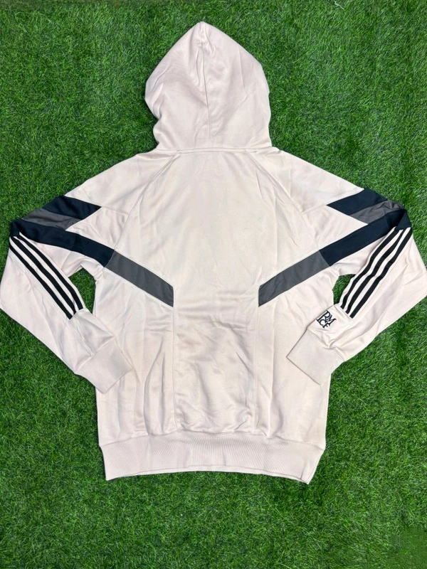 Madrid 2025 Cream And Grey Colour Traning Suit Set - S