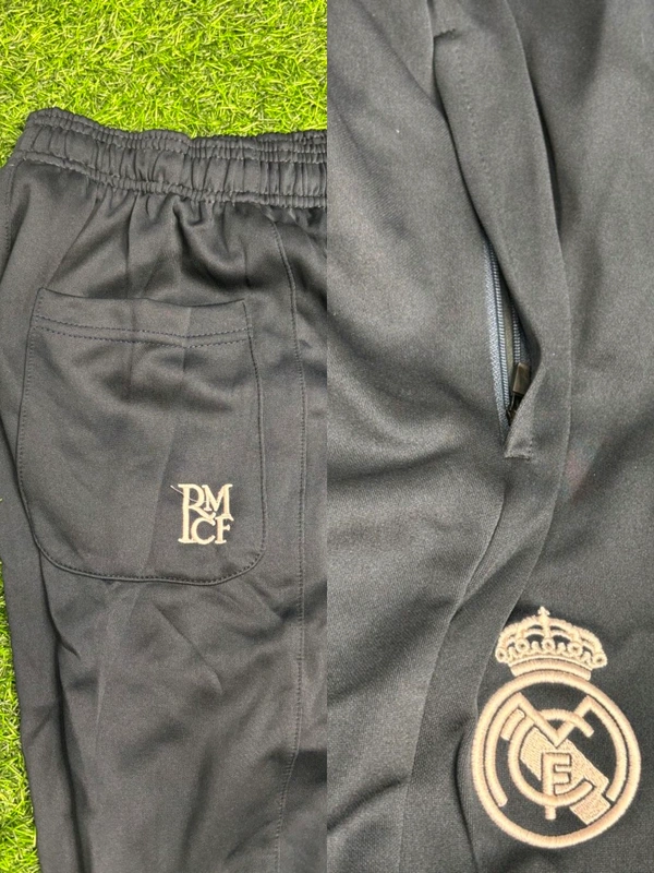 Madrid 2025 Cream And Grey Colour Traning Suit Set - XL