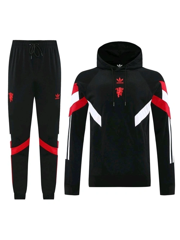 Manchester United 2025 Black And Red Colour Traning Suit Set - S
