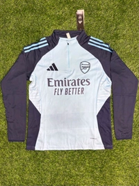 Arsenal FC Sky-blue And Navy Blue Colour Combination Training Suit  - L
