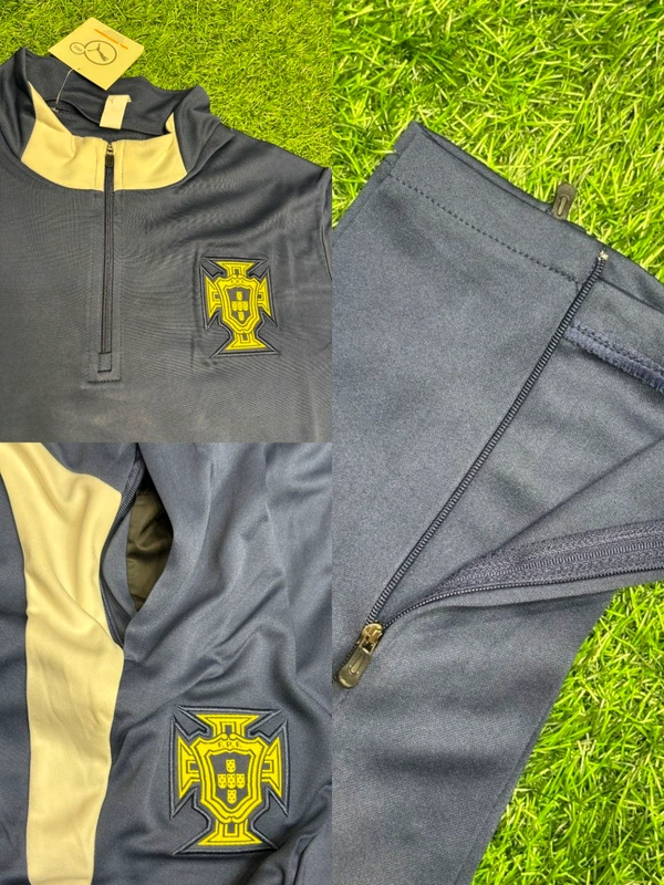 Portugal National Team Navy Blue Colour Training Suit - M