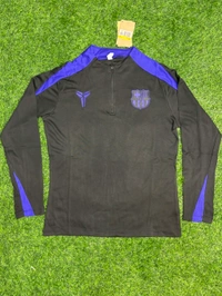 FC Barcelona Black And Purple Colour Combination Training Suit - XXL