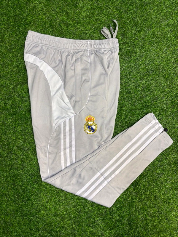 Madrid White And Grey Colour Training Suit - XL