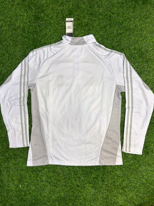 Madrid White And Grey Colour Training Suit - XXL
