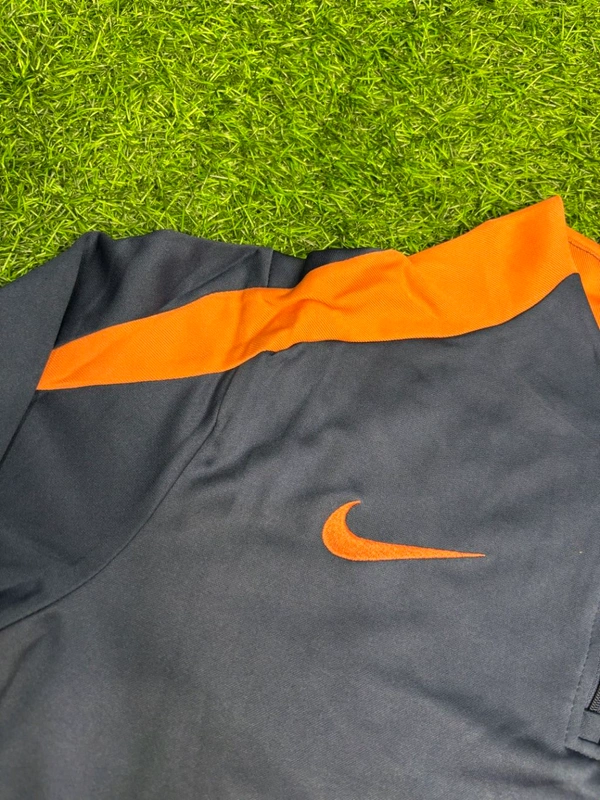 FC Barcelona Navy Blue And Orange Colour Training Suit - M