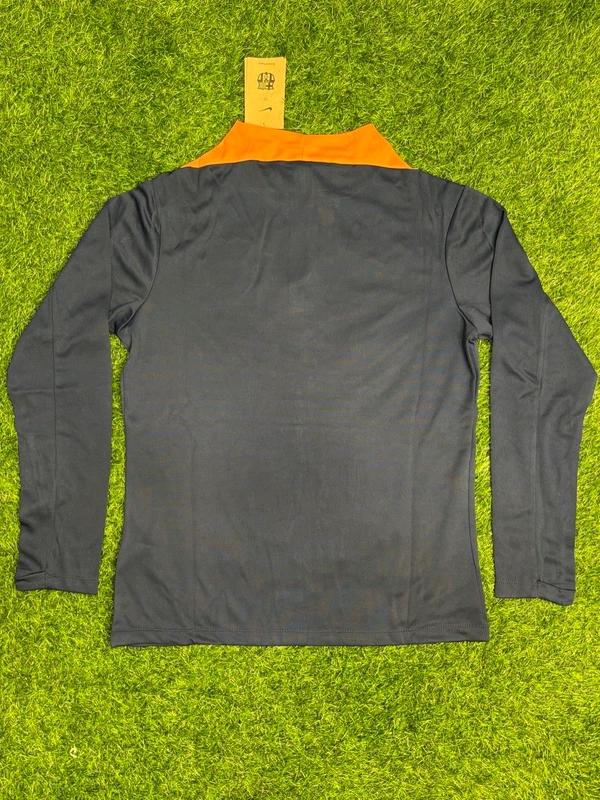 FC Barcelona Navy Blue And Orange Colour Training Suit - L