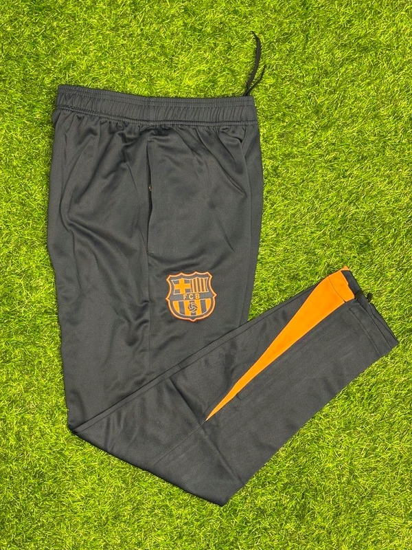FC Barcelona Navy Blue And Orange Colour Training Suit - L