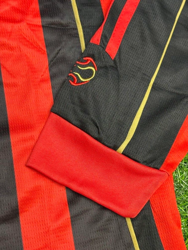 Retro AC Milan 2006-07 Home Kit Fan Edition Full Sleeve With Short - S