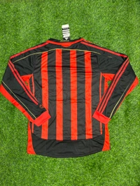 Retro AC Milan 2006-07 Home Kit Fan Edition Full Sleeve With Short - M