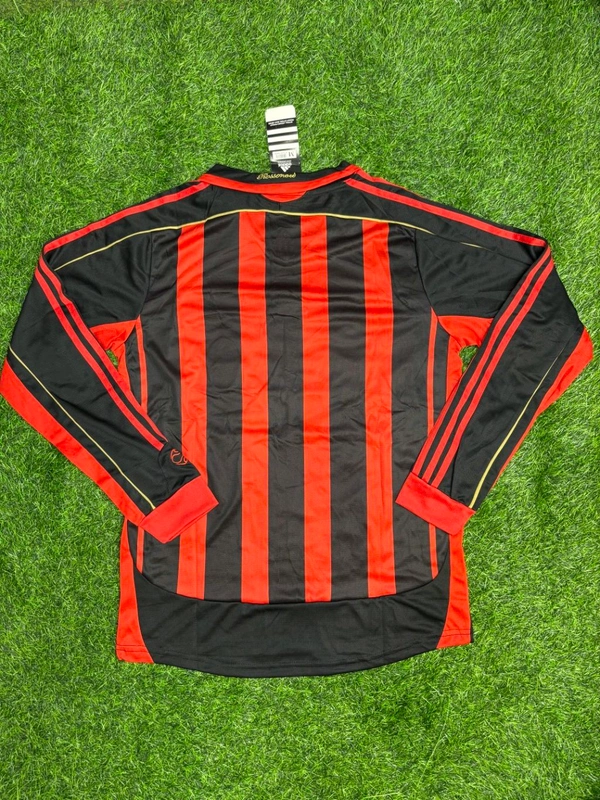 Retro AC Milan 2006-07 Home Kit Fan Edition Full Sleeve With Short - M