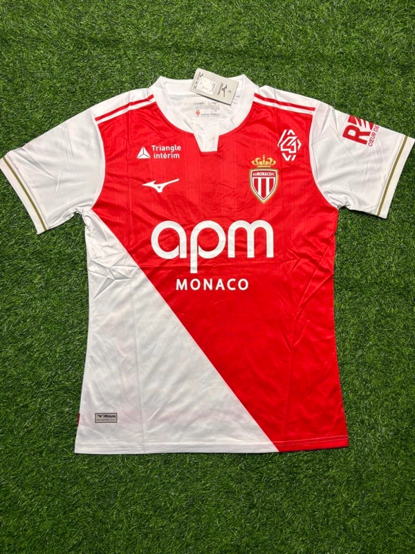 AS Monaco 25/26 Home Kit Player Edition Half Sleeve  - L